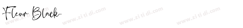 Fleur Black字体转换